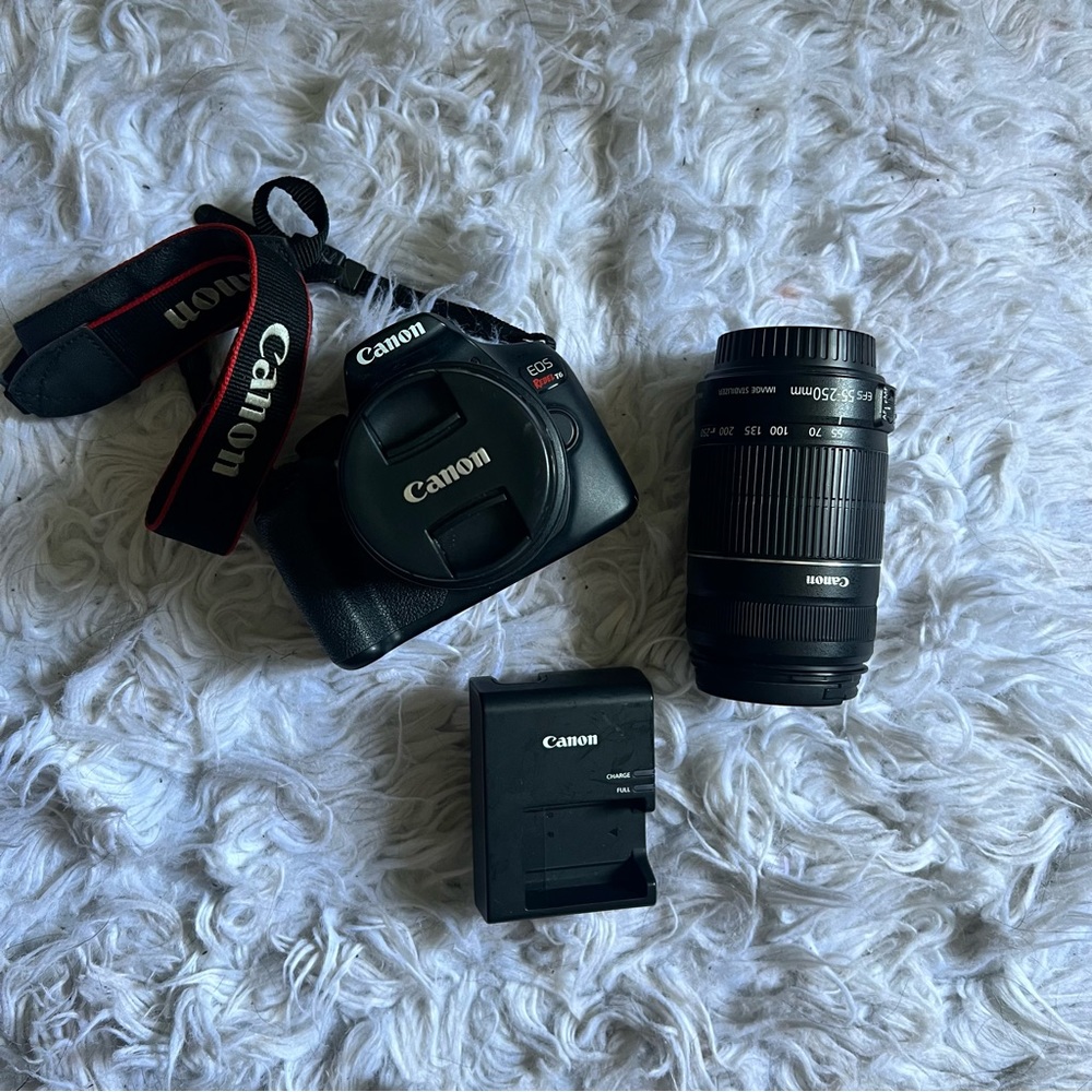 Canon EOS Rebel t6 (2 lenses included)